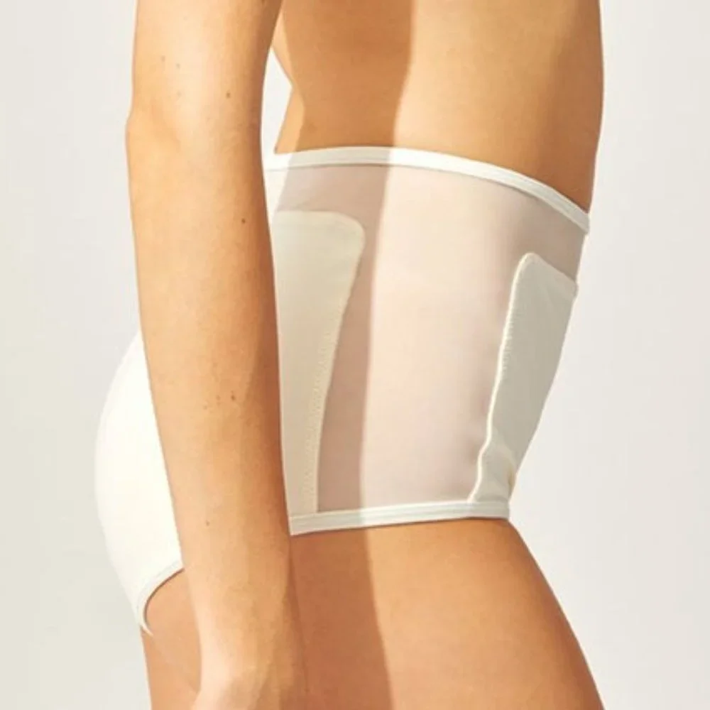 Solid & Striped Brigitte Mesh Bikini Bottom Cream - Picture 8 of 9